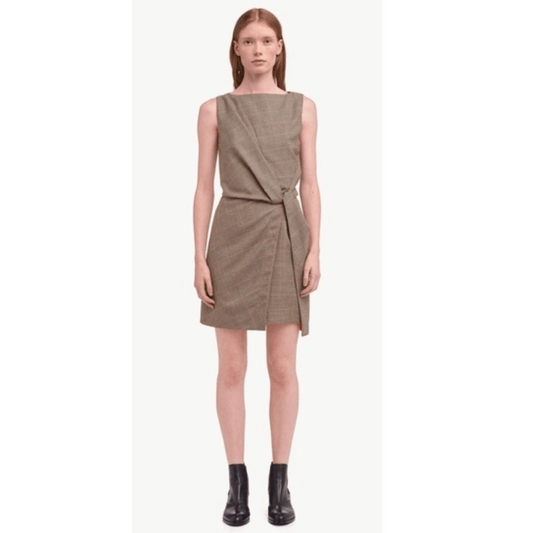 Rag & Bone Logan Houndstooth Wool Mini Sheath Dress Size 6