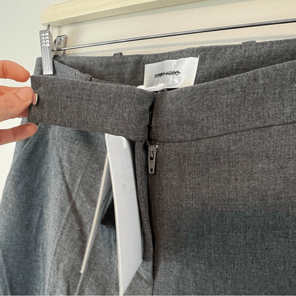 RONNY KOBO 90's Trouser Dress Pants in Grey NEW Size Small Low Rise Y2K 90s
