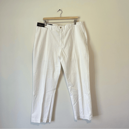 POLO RALPH LAUREN Men's Suffield White Chino Pants NEW 40x30
