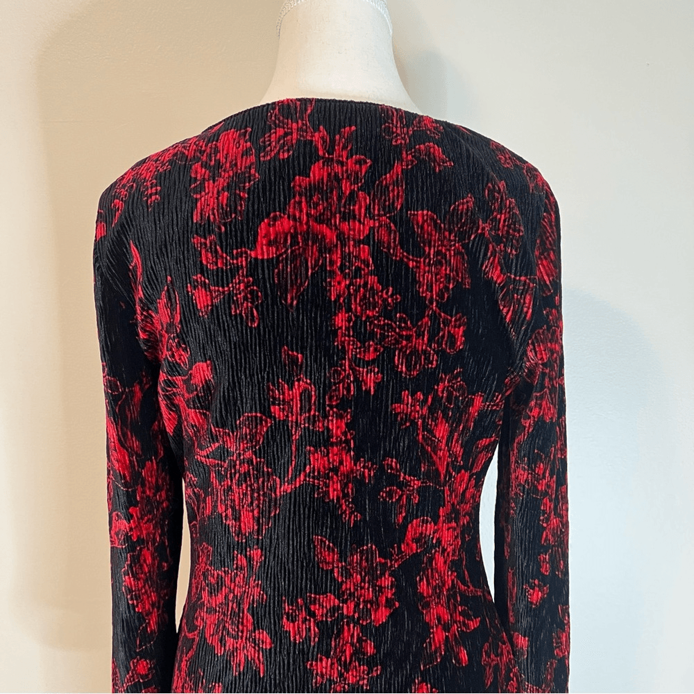 Anthropologie HD in Paris Dierdre Velvet Column Midi Dress Size Medium Stretchy