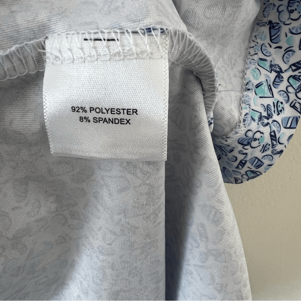 Peter Millar Dazed & Transfused Printed Tech Jersey Golf Polo Shirt Size XXL