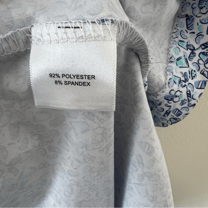 Peter Millar Dazed & Transfused Printed Tech Jersey Golf Polo Shirt Size XXL