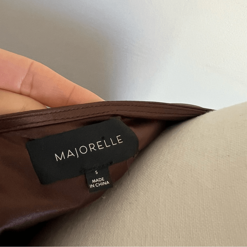 REVOLVE Majorelle Waldorf Top Chocolate Brown Size Small