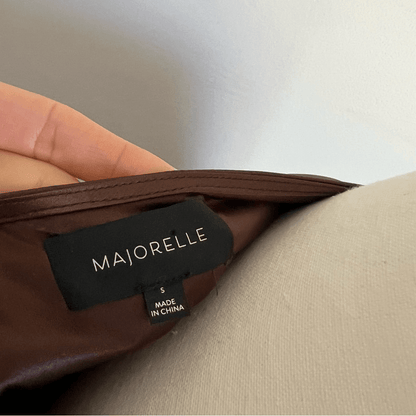 REVOLVE Majorelle Waldorf Top Chocolate Brown Size Small