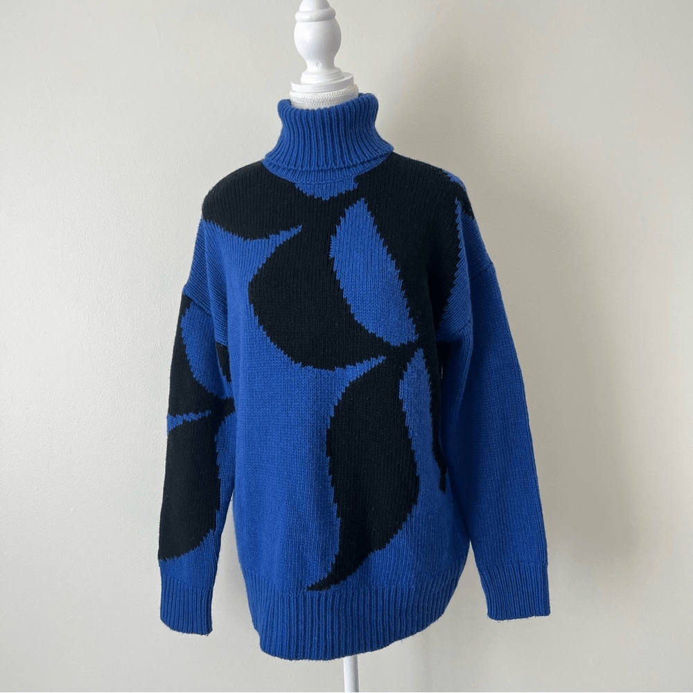 Reiss Brittany Wool Cashmere Turtleneck Sweater Size Small Chunky Knit