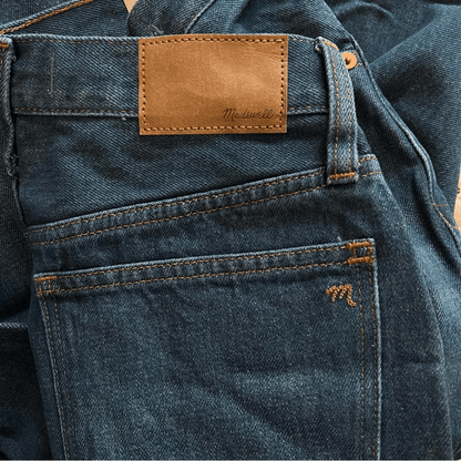 Madewell Baggy Straight Jeans in Dark Worn Indigo Wash size 26