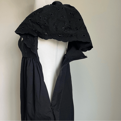 En Saison  Barnette Eyelet Midi Dress Black Size XS