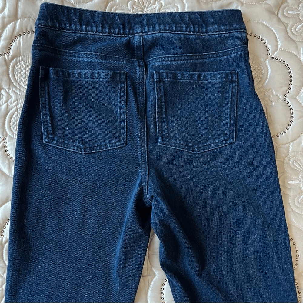 Spanx Jeanish Dark Wash Ankle Leggings Size Small