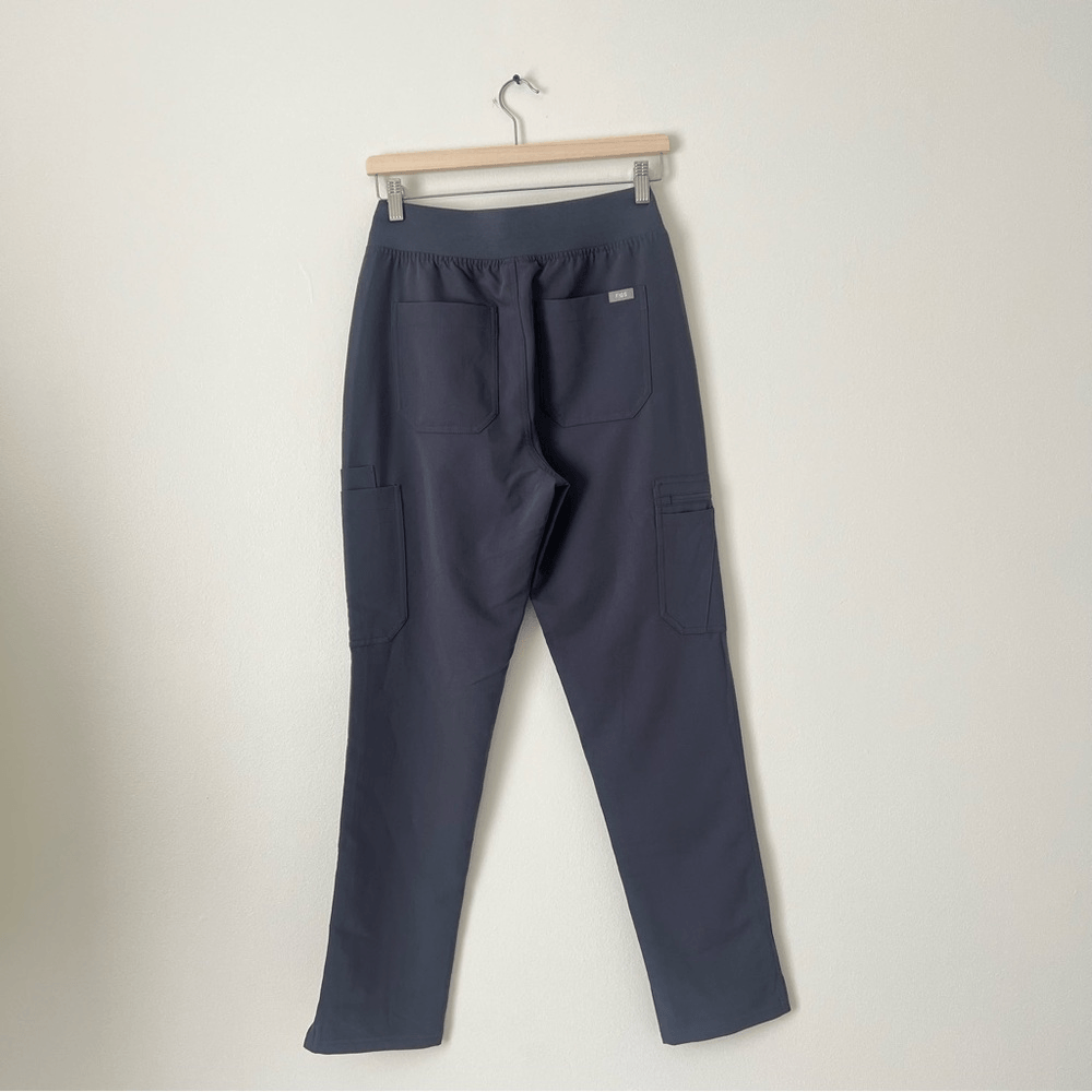 FIGS Technical Collection Yola Skinny Scrub Pants Charcoal Gray Size Small