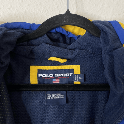 Vintage 90s Polo Sport Ralph Lauren Zip Up Jacket Windbreaker Mens XL