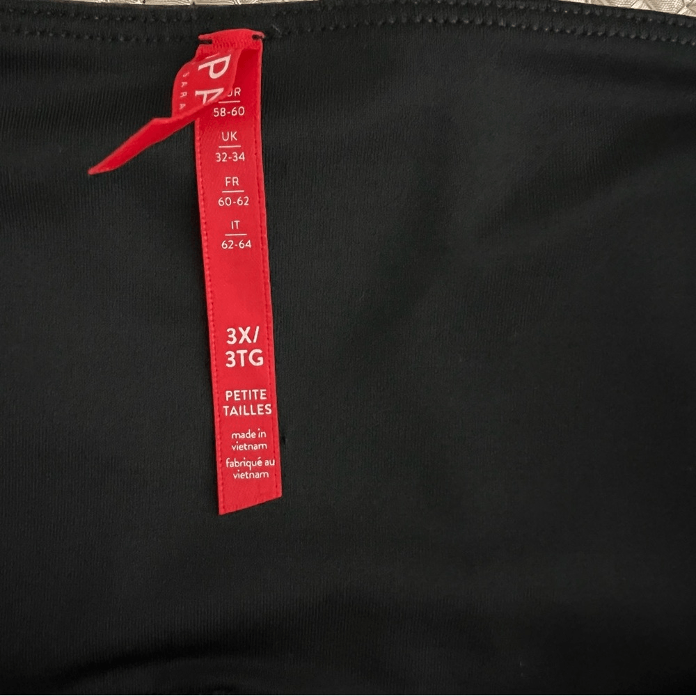 SPANX Faux Leather Moto Leggings Black NEW Plus Size 3X Petite