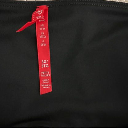 SPANX Faux Leather Moto Leggings Black NEW Plus Size 3X Petite