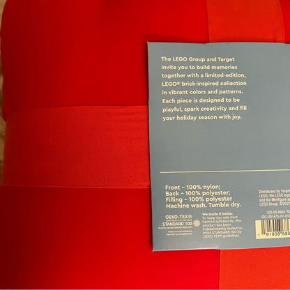 LEGO Collection x TARGET Color Block Puffer Throw Blanket