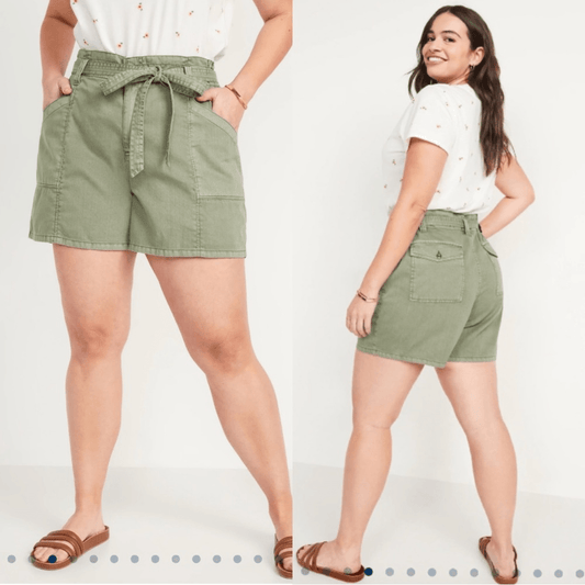 Old Navy High-Waisted Twill Workwear Shorts NEW Plus Size 3X