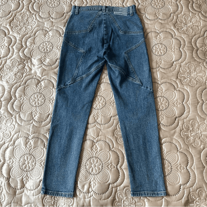 Revice High Rise Star Venus Crop Jeans Medium Wash Size 27