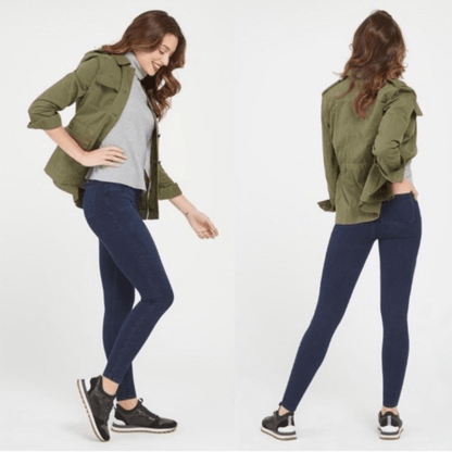 Spanx Jeanish Dark Wash Ankle Leggings Size Small