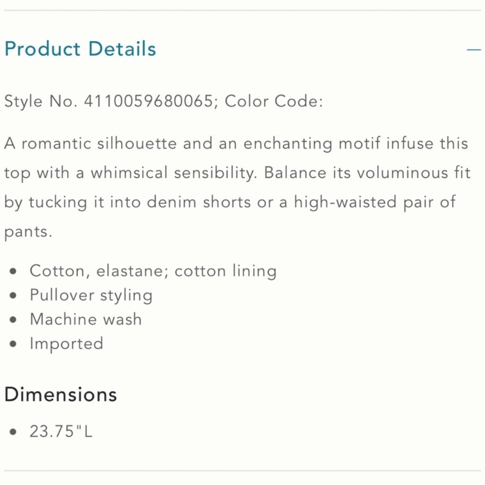 Anthropologie Porridge Tiered Poplin Blouse NEW Size Medium