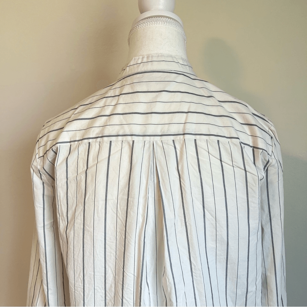 Madewell Striped The Perfect Tunic Shirt Size Small Long Sleeve