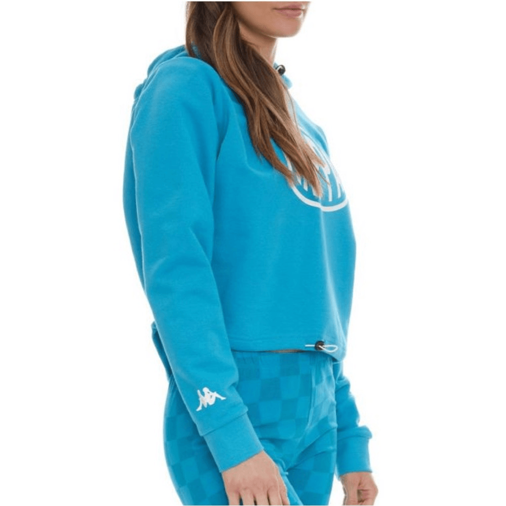 Kappa Pop Elanta Cropped Hoodie in Blue Size XS