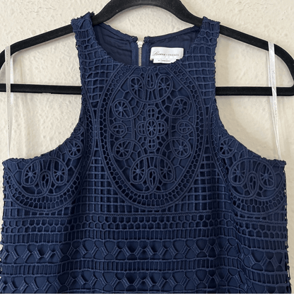 Lovers + Friends Caspian Mini Shift Dress Navy Blue Size XS