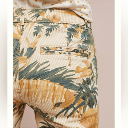 Anthropologie Relaxed Tropical Chino Pants Size 27