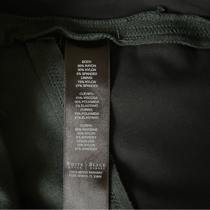 White House Black Market Instantly Slimming Ponte Knit Legging in Green Size XS