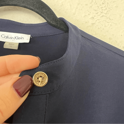 Calvin Klein Denim Belted Shirt Dress