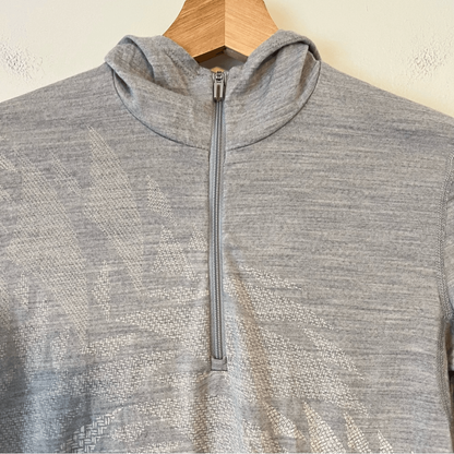 Icebreaker Merino Oasis 200 Bodyfit Long Sleeve Half Zip Hoodie Simon Beck XS