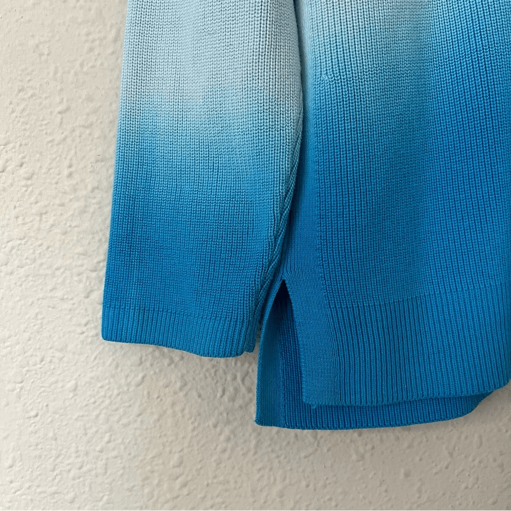 Talbots Ombre Cardigan Sweater in Blue Size XL Petite