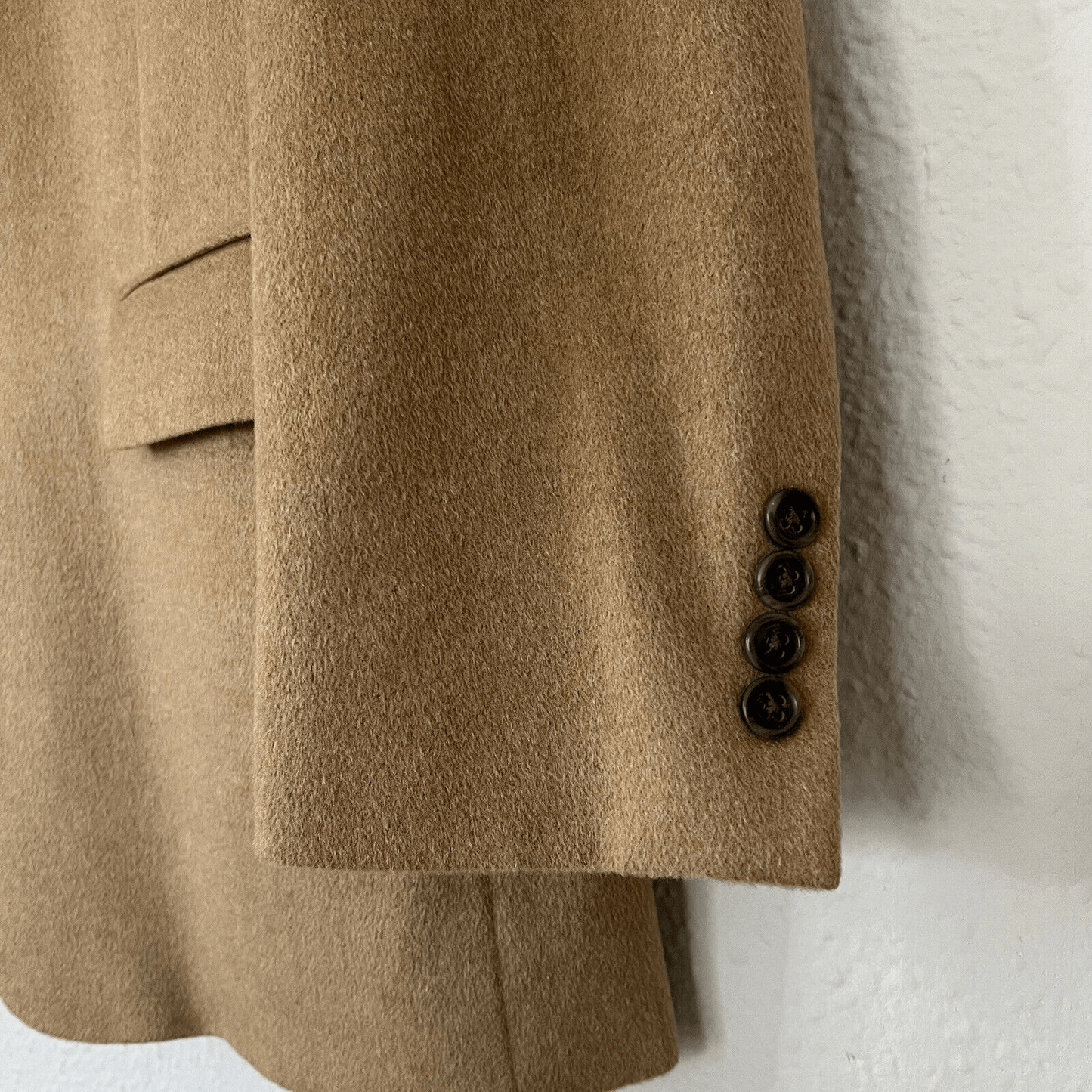 JOSEPH FEISS Mens Camel Hair Blazer Suit Size 46L Sport Coat Casual Jacket