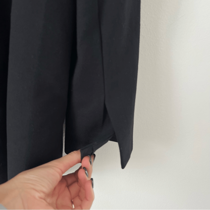 Spanx The Perfect Collarless Blazer in Black Size Large Ponte Knit Jacket