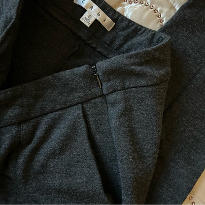 Cabi Heather Black Audrey Skinny Ankle Pants Leggings Size 2