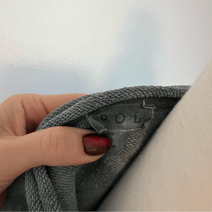 POL Tie Dye Cropped Oversized Sweatshirt Size Large