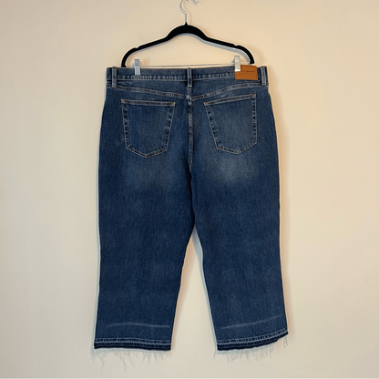 Lucky Brand Mid Rise Crop Wide Leg Jeans NWOT Plus Size 20