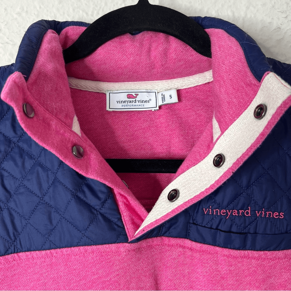 Vineyard Vines Quilted Nylon Performance Shep Shirt Pullover Size Small