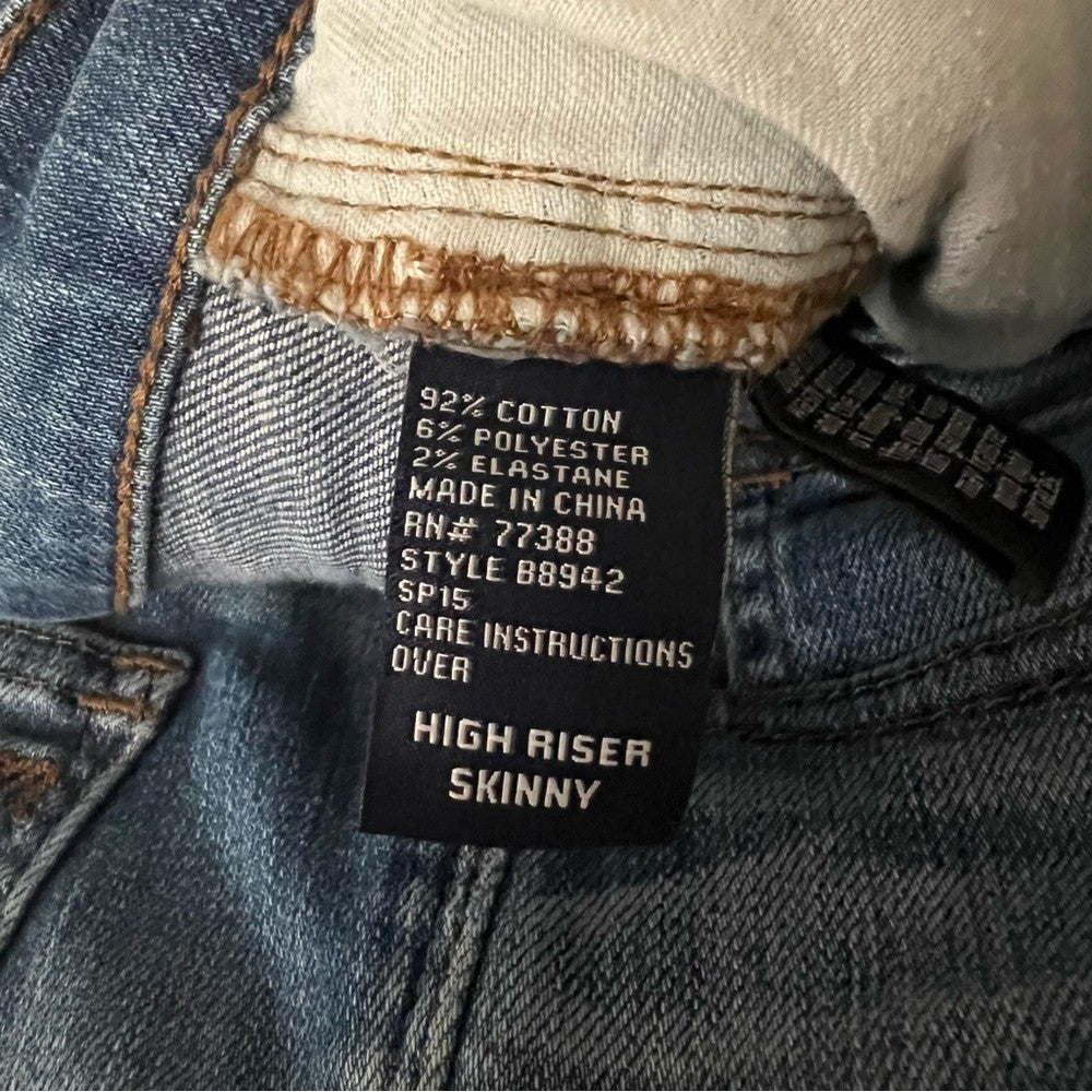 Madewell 9” High Riser Skinny Jeans Size 27