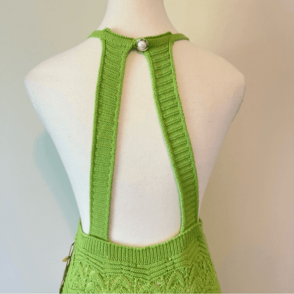 House of Harlow 1960 Knit Maxi Dress in Green NEW Size Medium Vacation Resort