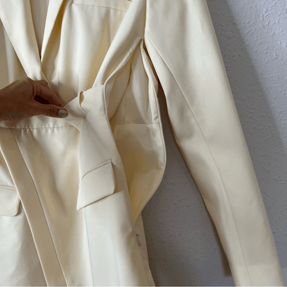 ZARA Butter Yellow Blazer Mini Dress  Blogger Favorite Size Small