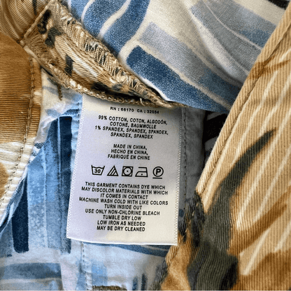 Anthropologie Relaxed Tropical Chino Pants Size 27