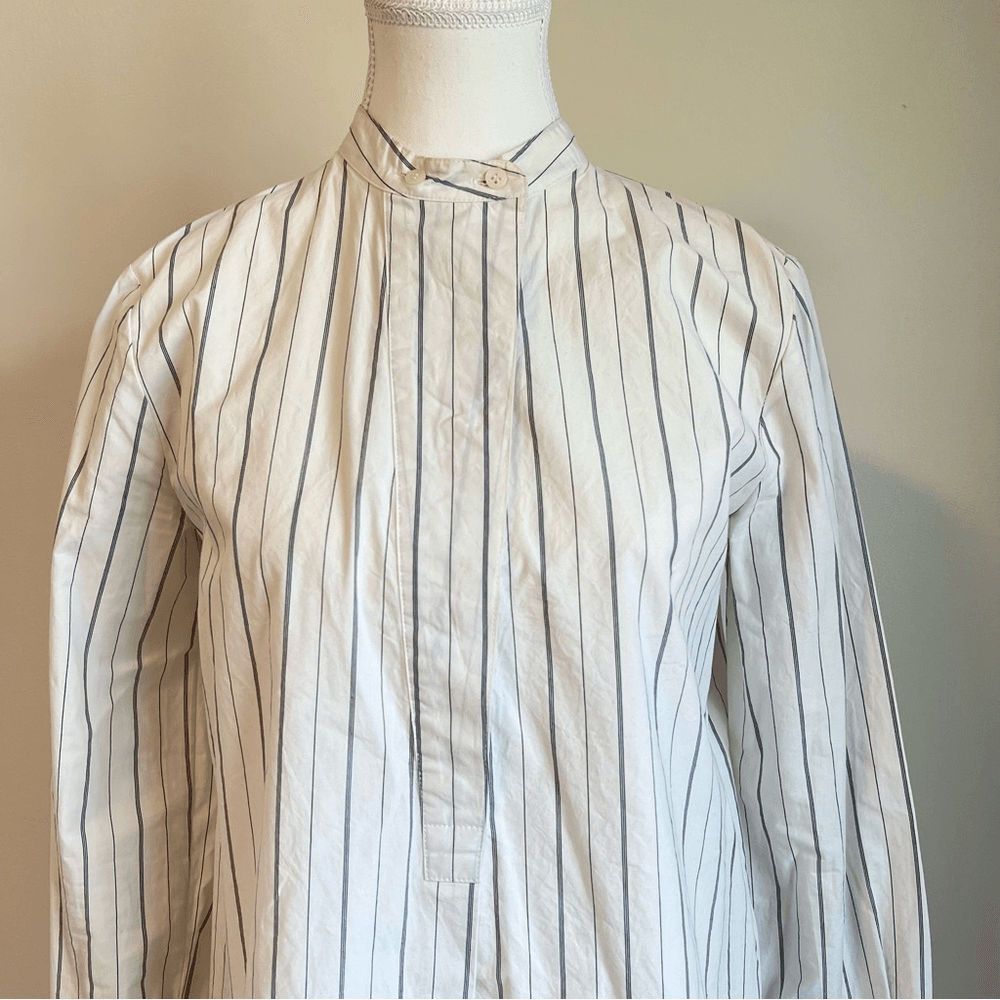 Madewell Striped The Perfect Tunic Shirt Size Small Long Sleeve