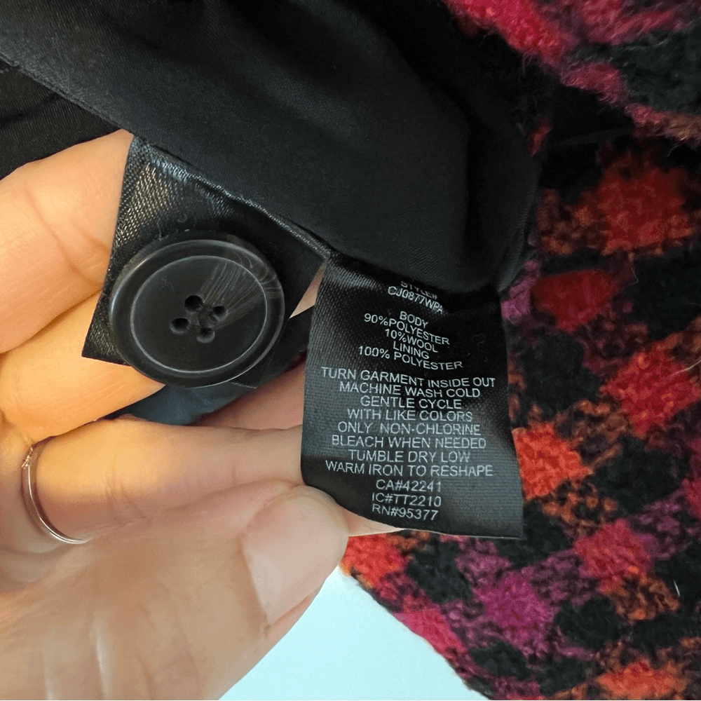 Sanctuary The Shacket Plaid Jacket NEW Size XL Wool Blend