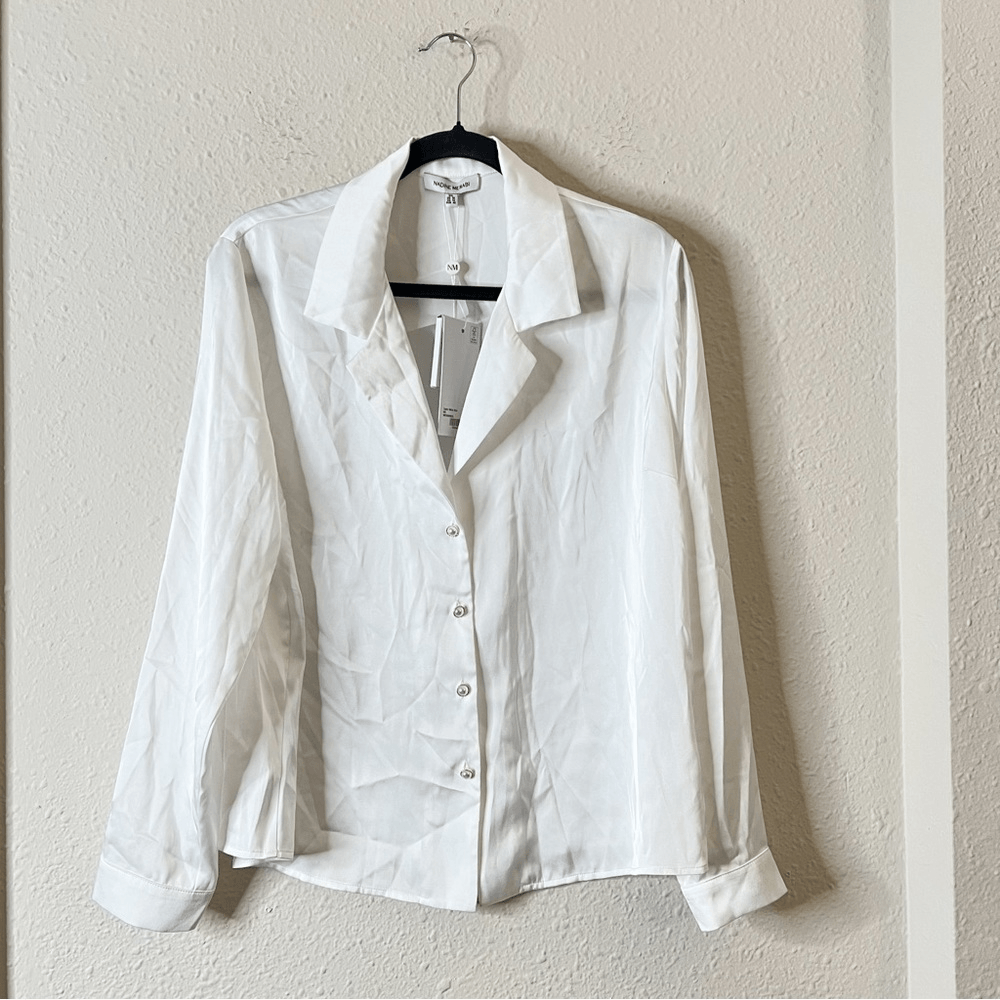Nadine Merabi Taylor White Shirt NEW Size XXL Bridal Shower Classic