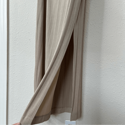 Alex Evenings Gold Metallic Maxi Dress Size 14