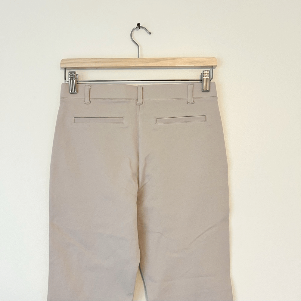 Quince Ultra Stretch Ponte Straight Leg Ankle Pants NEW Size S / 26 Cream