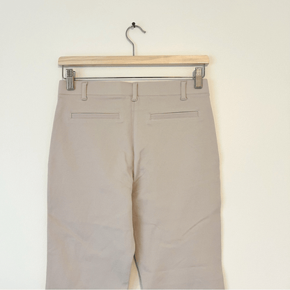 Quince Ultra Stretch Ponte Straight Leg Ankle Pants NEW Size S / 26 Cream