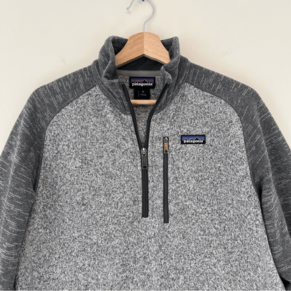 Patagonia Men's Better Sweater 1/4-Zip Fleece Size XL Gray