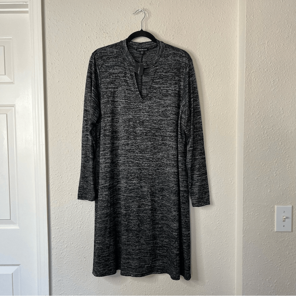 Lane Bryant Keyhole Neckline Long Sleeve Mini Dress NEW Size 18/20