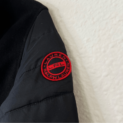 Lauren Ralph Lauren Zip Up Black Jacket Size Medium