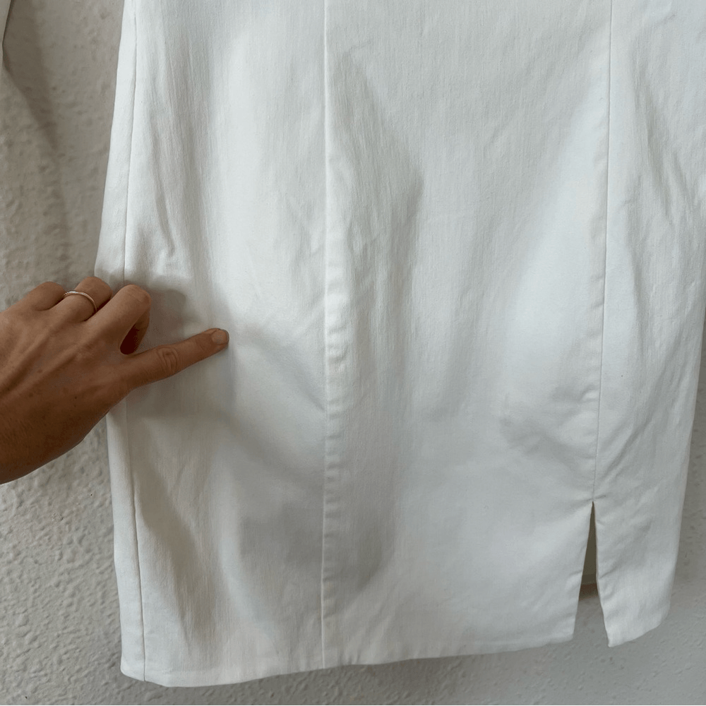 Revolve NBR Long Sleeve Hastings Mini Dress in White NEW Size Small