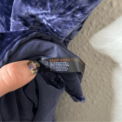 Anthropologie Shania Velvet Slip Mini Dress Size Small